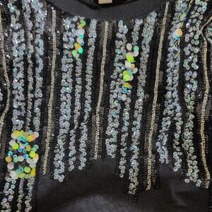 Let Me Be Disco Sequin Sweatshirt